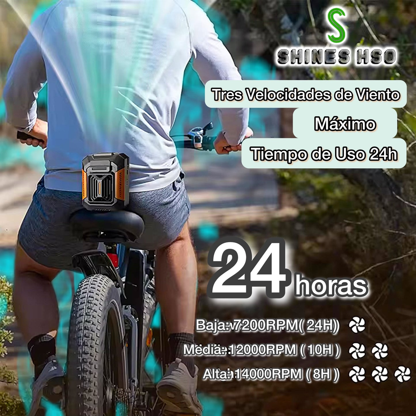 🌬️ Ventilador de Cintura Portátil 2 en 1 + Power Bank 🔌