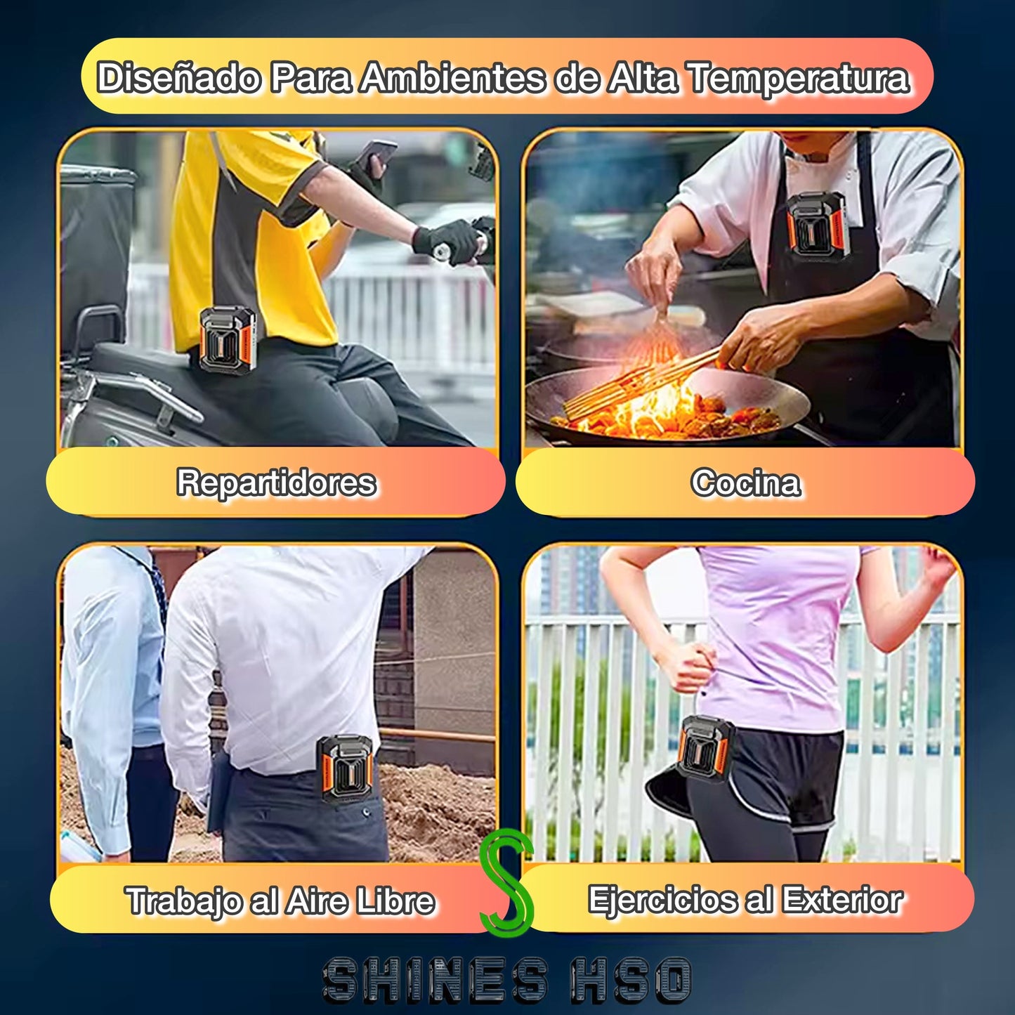🌬️ Ventilador de Cintura Portátil 2 en 1 + Power Bank 🔌