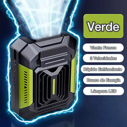 🌬️ Ventilador de Cintura Portátil 2 en 1 + Power Bank 🔌