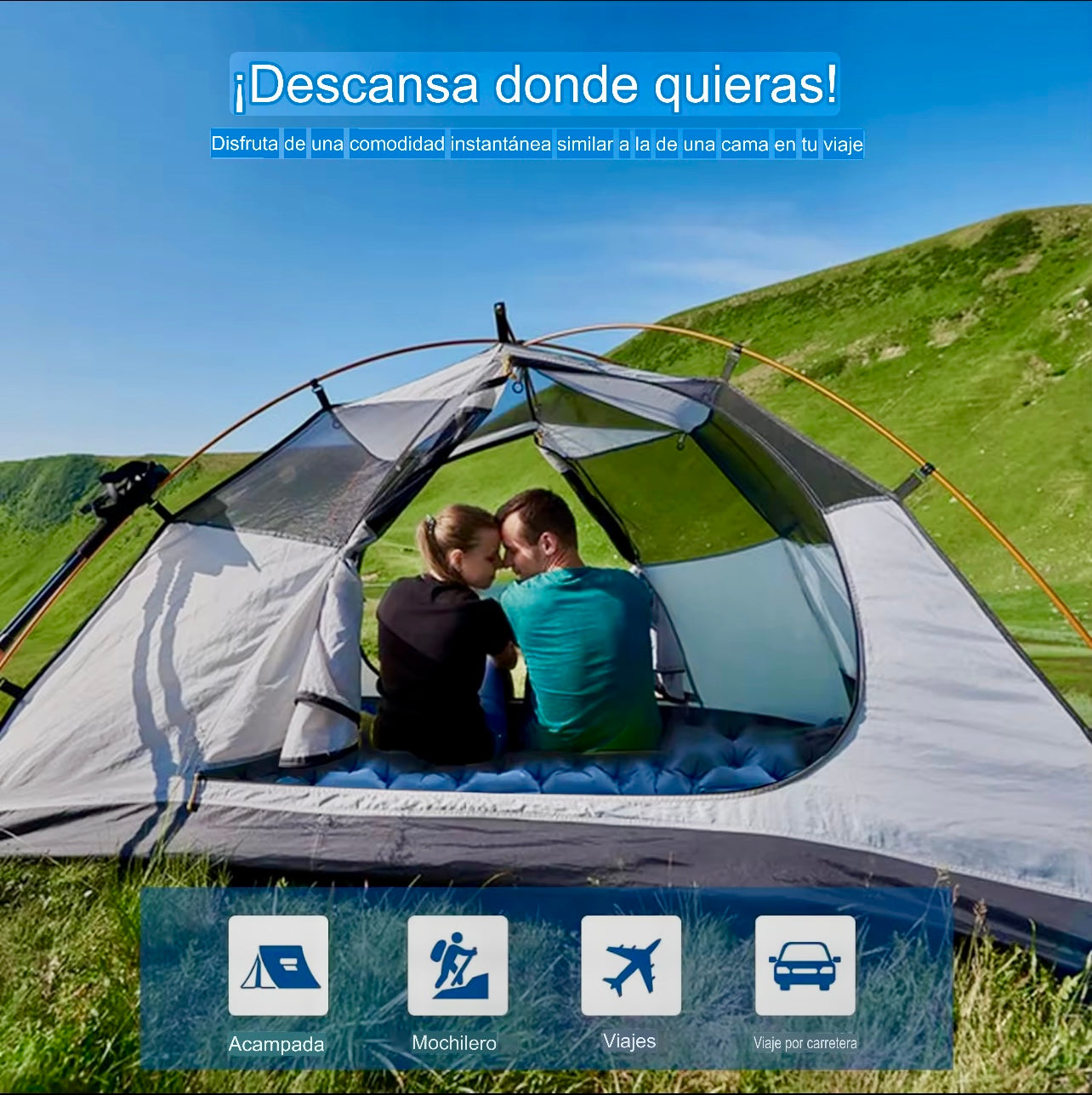 🏕️ Colchoneta Inflable HiiPeak – Descanso Premium en Tus Aventuras 🌄